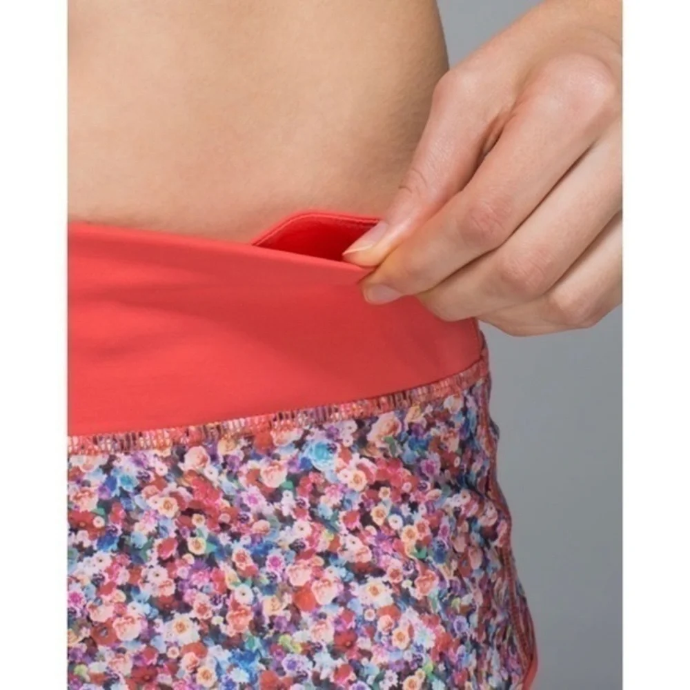 Lululemon Run Speed Short *4-way Stretch in Prism Petal Multicolor Floral Shorts